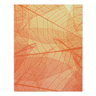 Orange Autumn Leaf Canvas Wall Art