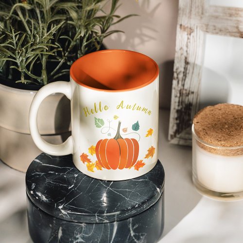 Orange autumn pumpkini Coffee Mug
