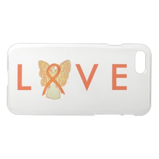 Orange Awareness Angel Ribbon Custom iPhone 7 Case