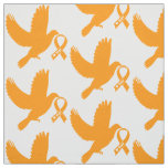 Orange Awareness Ribbon with Dove of Hope Fabric