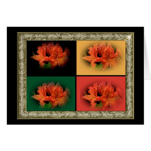 Orange Azaleas Cards (Front Horizontal)