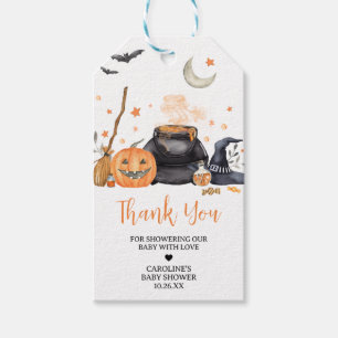 Orange Baby is Brewing Cute Halloween Favor Tags