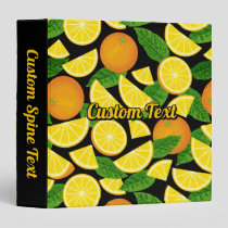Orange Background 3 Ring Binder