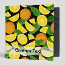 Orange Background 3 Ring Binder