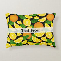 Orange Background Accent Pillow