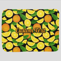 Orange Background Baby Blanket