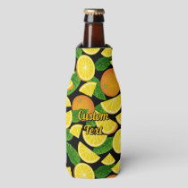 Orange Background Bottle Cooler