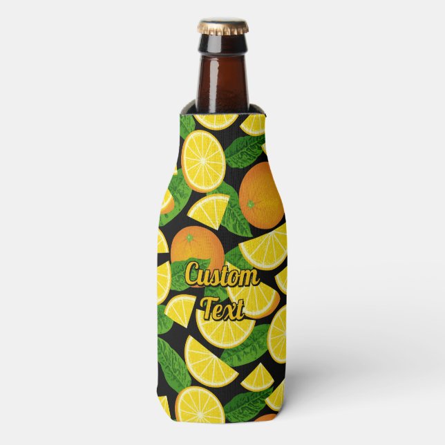 Orange Background Bottle Cooler (Bottle Front)