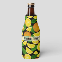 Orange Background Bottle Cooler