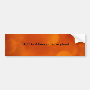 Orange Background Bumper Sticker