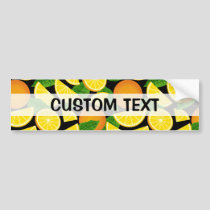 Orange Background Bumper Sticker