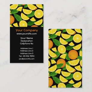 Orange Background Business Card