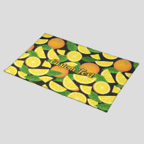 Orange Background Cloth Placemat