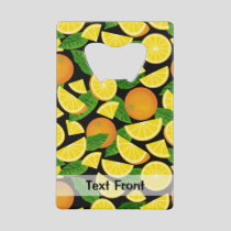 Orange Background Credit Card Bottle Opener