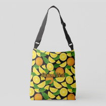 Orange Background Crossbody Bag