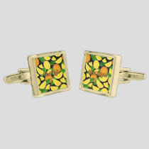 Orange Background Cufflinks