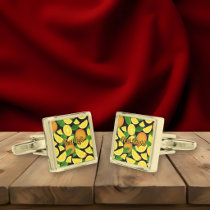 Orange Background Cufflinks