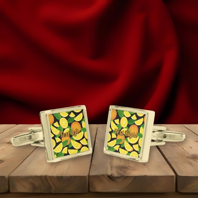 Orange Background Cufflinks (Creator Uploaded)