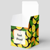 Orange Background Favor Box