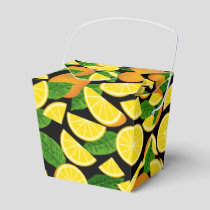 Orange Background Favor Box