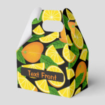 Orange Background Favor Box