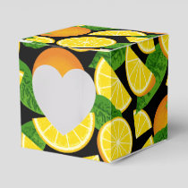 Orange Background Favor Box