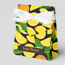 Orange Background Favor Box