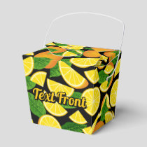 Orange Background Favor Boxes