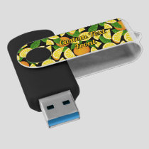 Orange Background Flash Drive