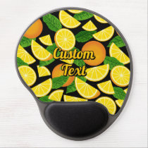 Orange Background Gel Mouse Pad