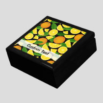 Orange Background Gift Box
