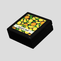 Orange Background Gift Box