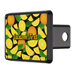 Orange Background Hitch Cover