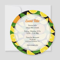Orange Background Invitation