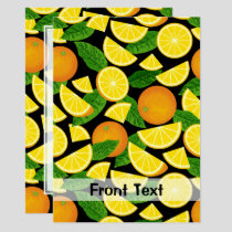 Orange Background Invitation
