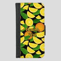 Orange Background iPhone 8/7 Wallet Case