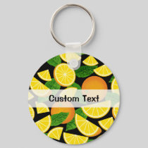 Orange Background Keychain