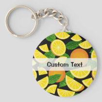 Orange Background Keychain