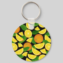 Orange Background Keychain