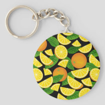 Orange Background Keychain