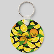 Orange Background Keychain