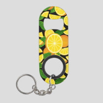 Orange Background Keychain Bottle Opener