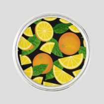 Orange Background Lapel Pin
