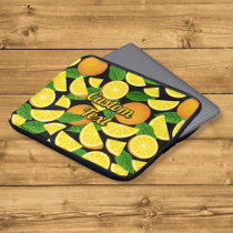 Orange Background Laptop Sleeve