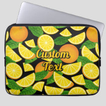 Orange Background Laptop Sleeve