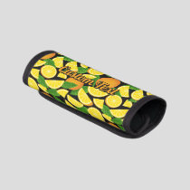 Orange Background Luggage Handle Wrap