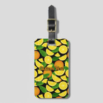Orange Background Luggage Tag