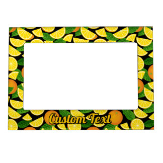 Orange Background Magnetic Frame