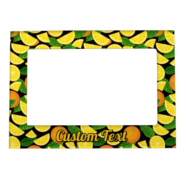 Orange Background Magnetic Frame (Front)