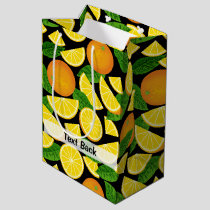 Orange Background Medium Gift Bag